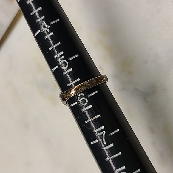 Navajo Sterling Silver and Petrified Wood Ring - Picture 6 of 9